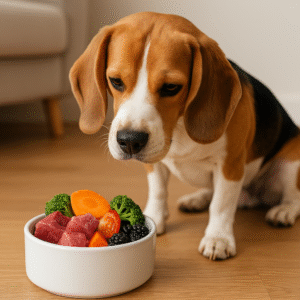 Plan nutricional personalizado para perros y gatos con dieta natural BARF o dieta cocinada.