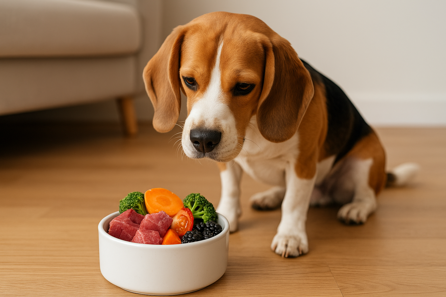 Plan nutricional personalizado para perros y gatos con dieta natural BARF o dieta cocinada.